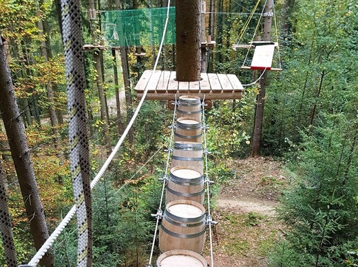 Kletter-Highlight im SKYPARK epia Kletterwald Schwäbisch Gmünd