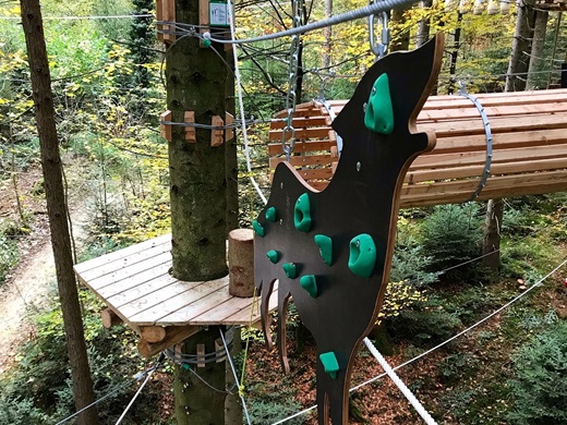 Kletter-Highlight im SKYPARK epia Kletterwald Schwäbisch Gmünd